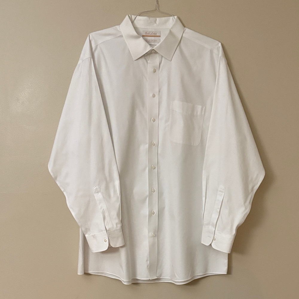 Roundtree & Yorke Gold Label Crisp White Dress Shirt